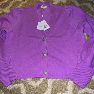 Cami NYC purple cardigan size M